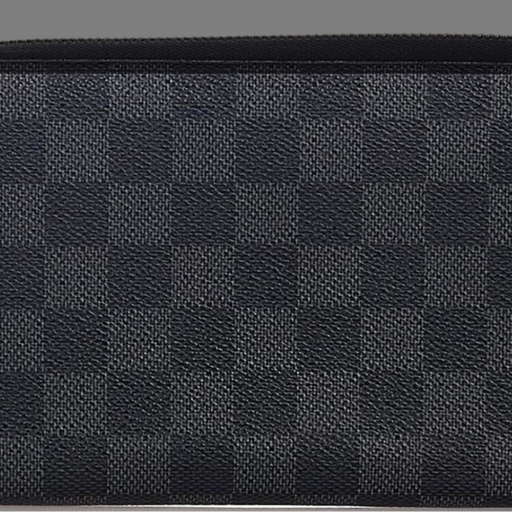 Louis Vuitton Damier Graphit Vertical Zipper Wallet Grey&Black (100% real) - Picture 3 of 13